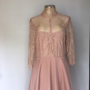 DressY.A.S pretty 3/4 sleeves mahogany rose